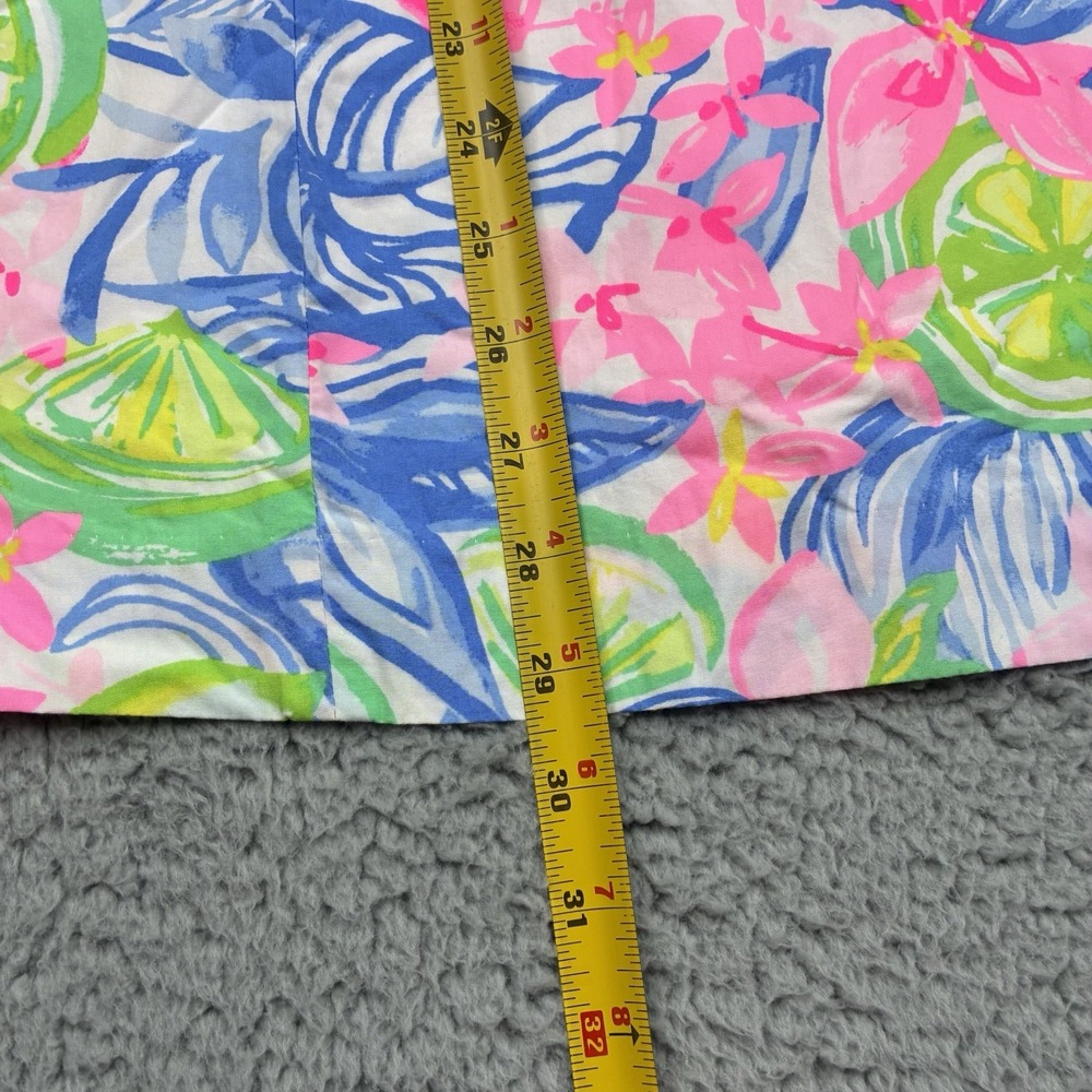Lilly Pulitzer Steffi Stretch Dress Women's 12 Pink Floral Tropical Shift - Picture 6 of 14